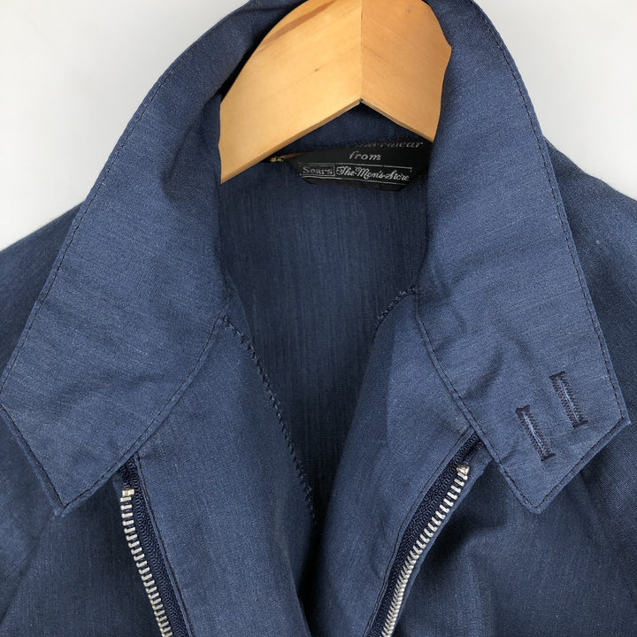 70s-80'S Sears Harrington Jacket Swing Top, Men's Size M (approx.), Vintage unclear blue type Vintage Second Hand