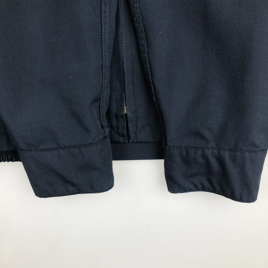 1960s-1970'S Sears Sportswear Perma-Presto Harrington Jacket Swing Top, Men's Size M (approx.), Vintage Dacron Polyester navy blue type Vintage Second Hand