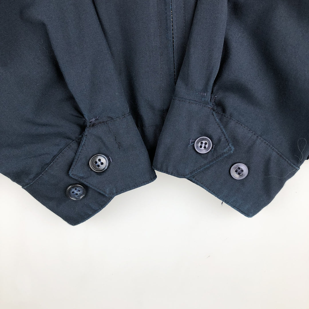 1960s-1970'S Sears Sportswear Perma-Presto Harrington Jacket Swing Top, Men's Size M (approx.), Vintage Dacron Polyester navy blue type Vintage Second Hand