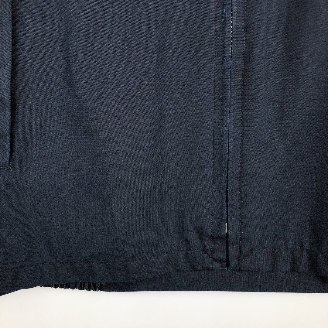 1960s-1970'S Sears Sportswear Perma-Presto Harrington Jacket Swing Top, Men's Size M (approx.), Vintage Dacron Polyester navy blue type Vintage Second Hand