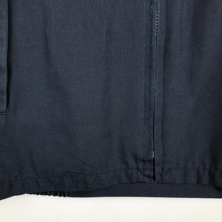 1960s-1970'S Sears Sportswear Perma-Presto Harrington Jacket Swing Top, Men's Size M (approx.), Vintage Dacron Polyester navy blue type Vintage Second Hand