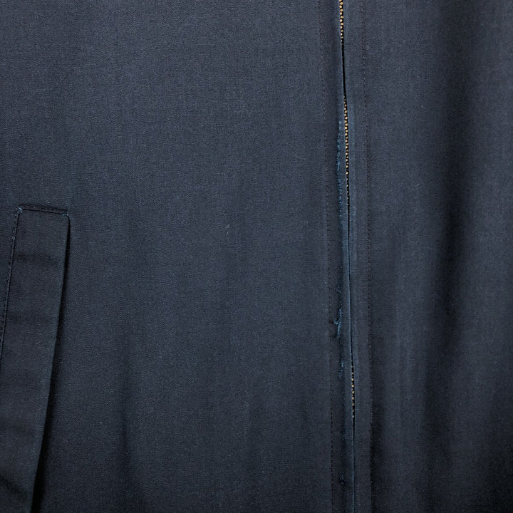 1960s-1970'S Sears Sportswear Perma-Presto Harrington Jacket Swing Top, Men's Size M (approx.), Vintage Dacron Polyester navy blue type Vintage Second Hand