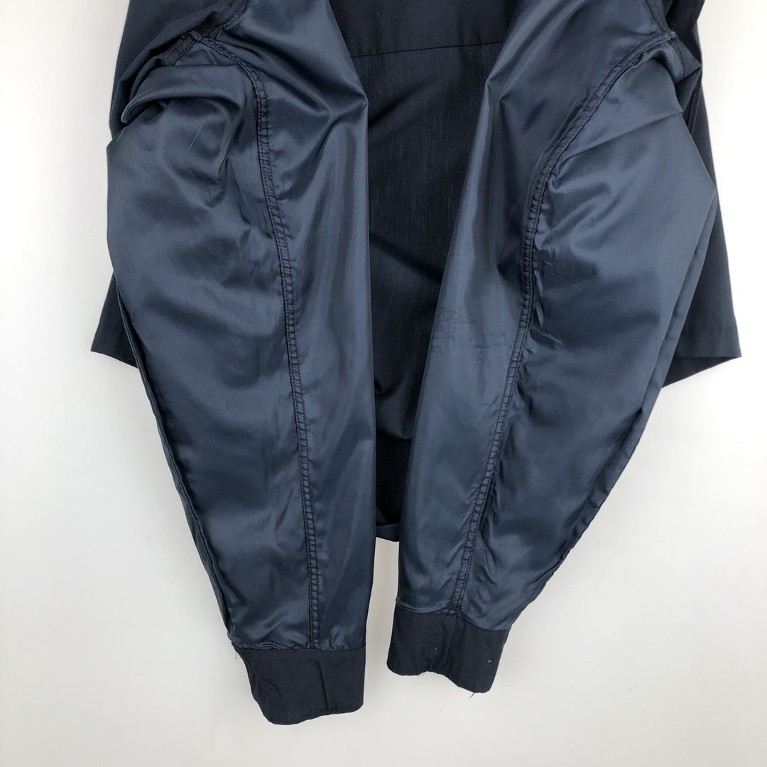 1960s-1970'S Sears Sportswear Perma-Presto Harrington Jacket Swing Top, Men's Size M (approx.), Vintage Dacron Polyester navy blue type Vintage Second Hand