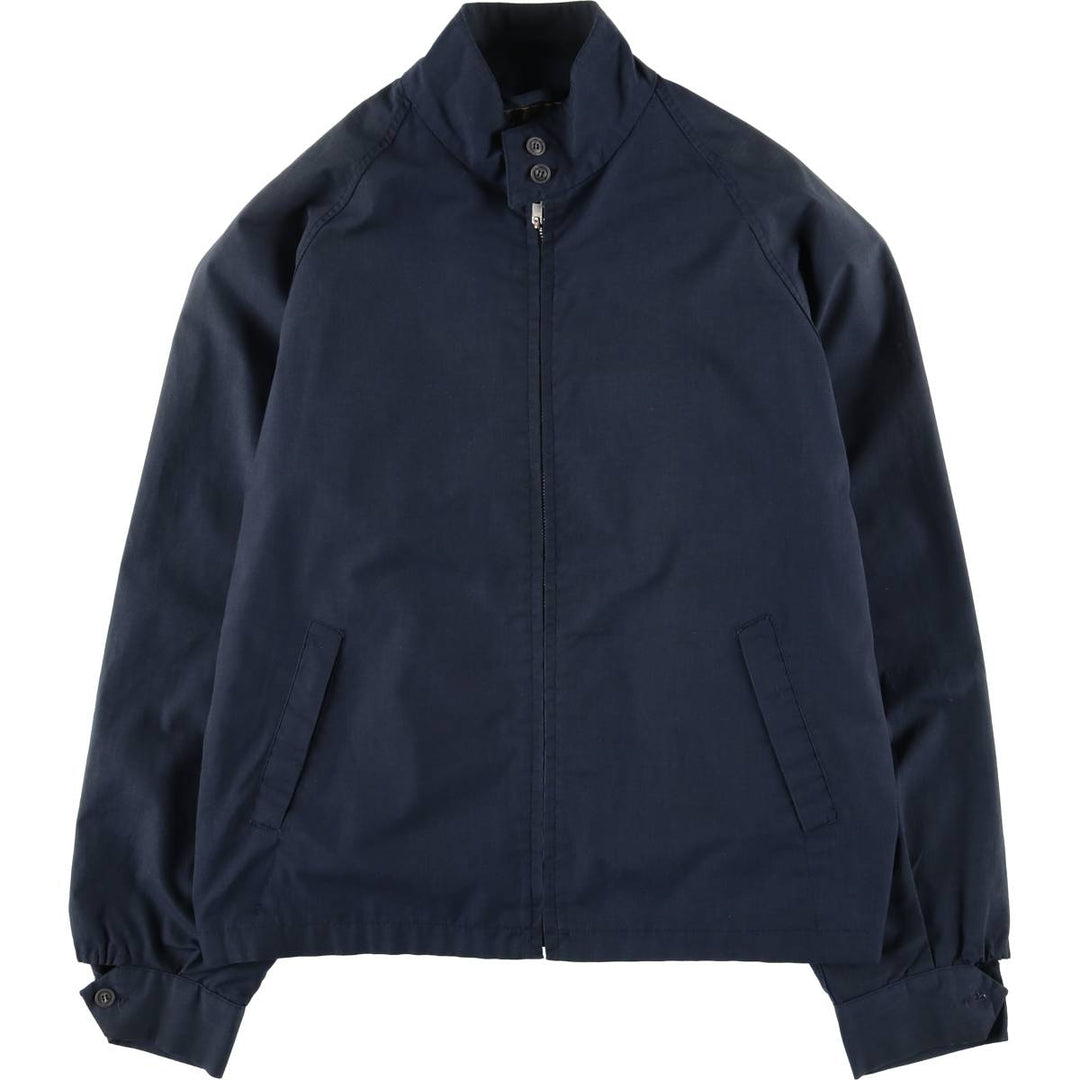 1960s-1970'S Andhurst Harrington Jacket Swing Top, Men's Size L (approx.) Dacron Polyester navy blue type Vintage Second Hand