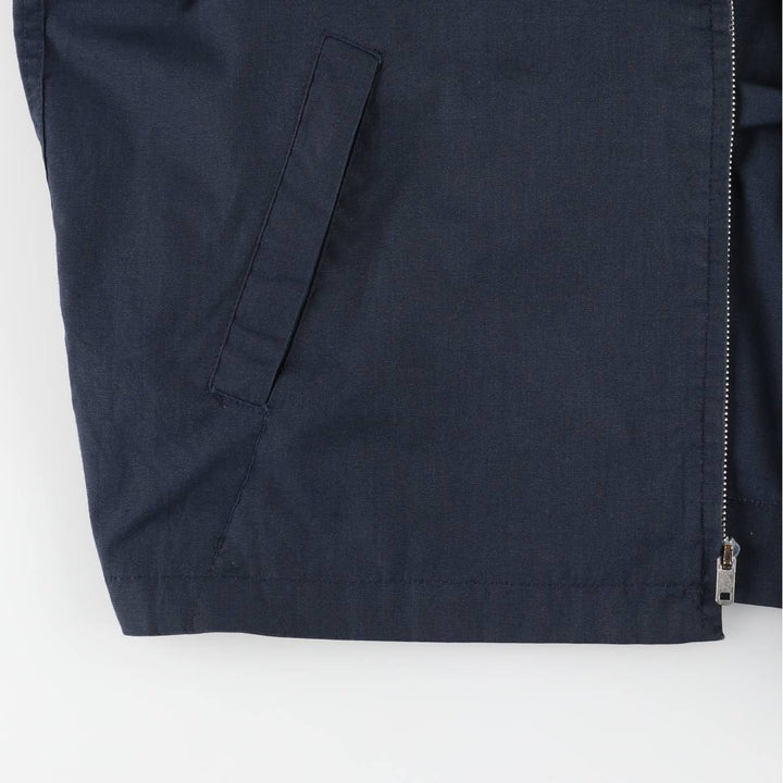 1960s-1970'S Andhurst Harrington Jacket Swing Top, Men's Size L (approx.) Dacron Polyester navy blue type Vintage Second Hand
