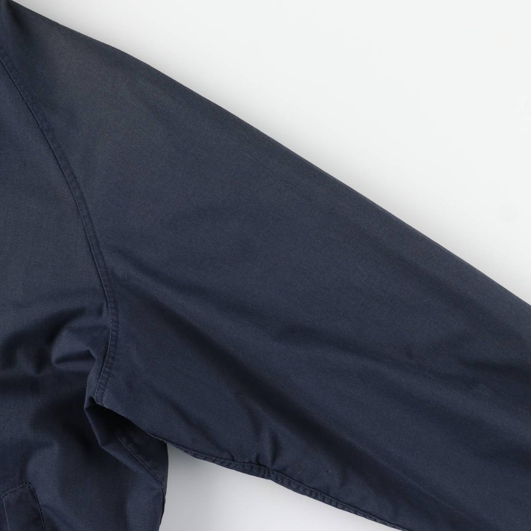 1960s-1970'S Andhurst Harrington Jacket Swing Top, Men's Size L (approx.) Dacron Polyester navy blue type Vintage Second Hand