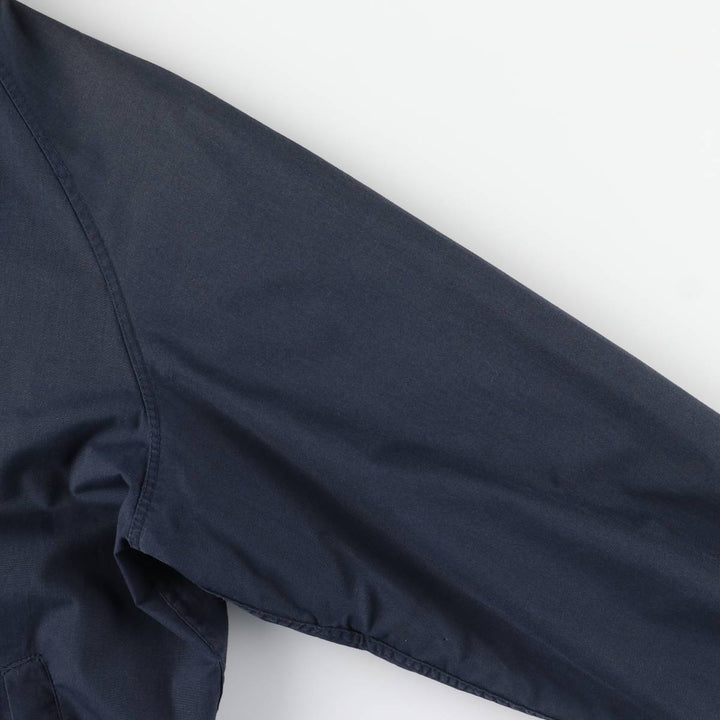 1960s-1970'S Andhurst Harrington Jacket Swing Top, Men's Size L (approx.) Dacron Polyester navy blue type Vintage Second Hand