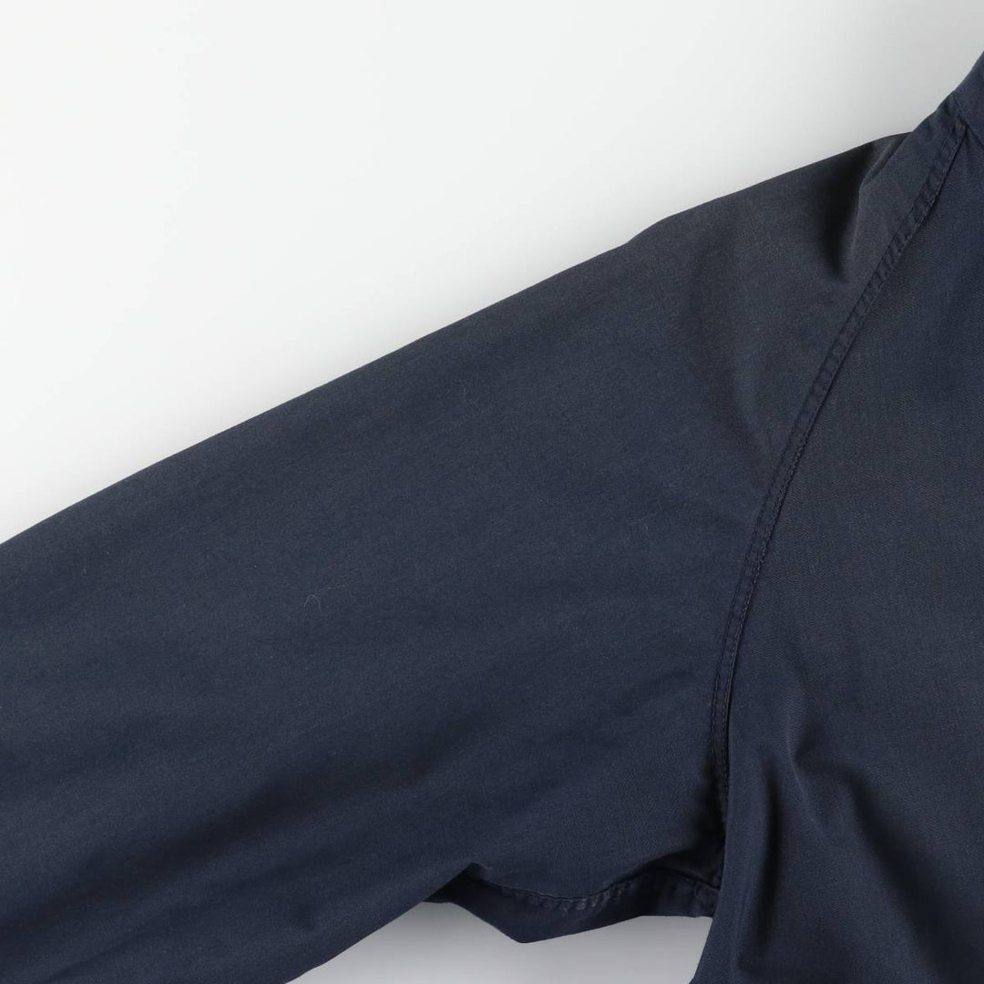 1960s-1970'S Andhurst Harrington Jacket Swing Top, Men's Size L (approx.) Dacron Polyester navy blue type Vintage Second Hand