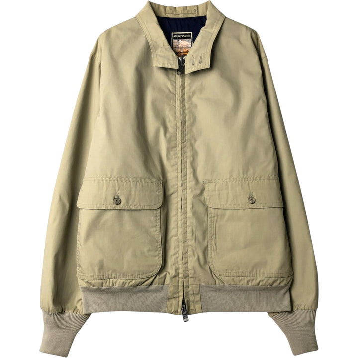 1970'S Mighty-Mac Harrington Jacket Swing Top, Made in USA, Men's Size L unclear Beige type Vintage Second Hand