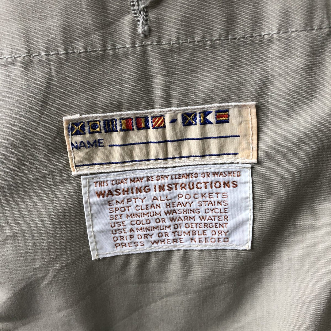 1970'S Mighty-Mac Harrington Jacket Swing Top, Made in USA, Men's Size L unclear Beige type Vintage Second Hand