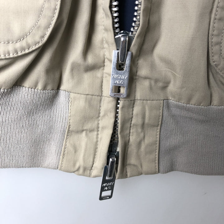 1970'S Mighty-Mac Harrington Jacket Swing Top, Made in USA, Men's Size L unclear Beige type Vintage Second Hand