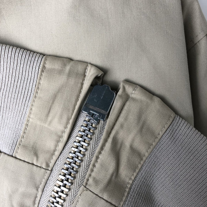 1970'S Mighty-Mac Harrington Jacket Swing Top, Made in USA, Men's Size L unclear Beige type Vintage Second Hand