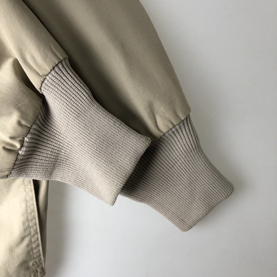 1970'S Mighty-Mac Harrington Jacket Swing Top, Made in USA, Men's Size L unclear Beige type Vintage Second Hand