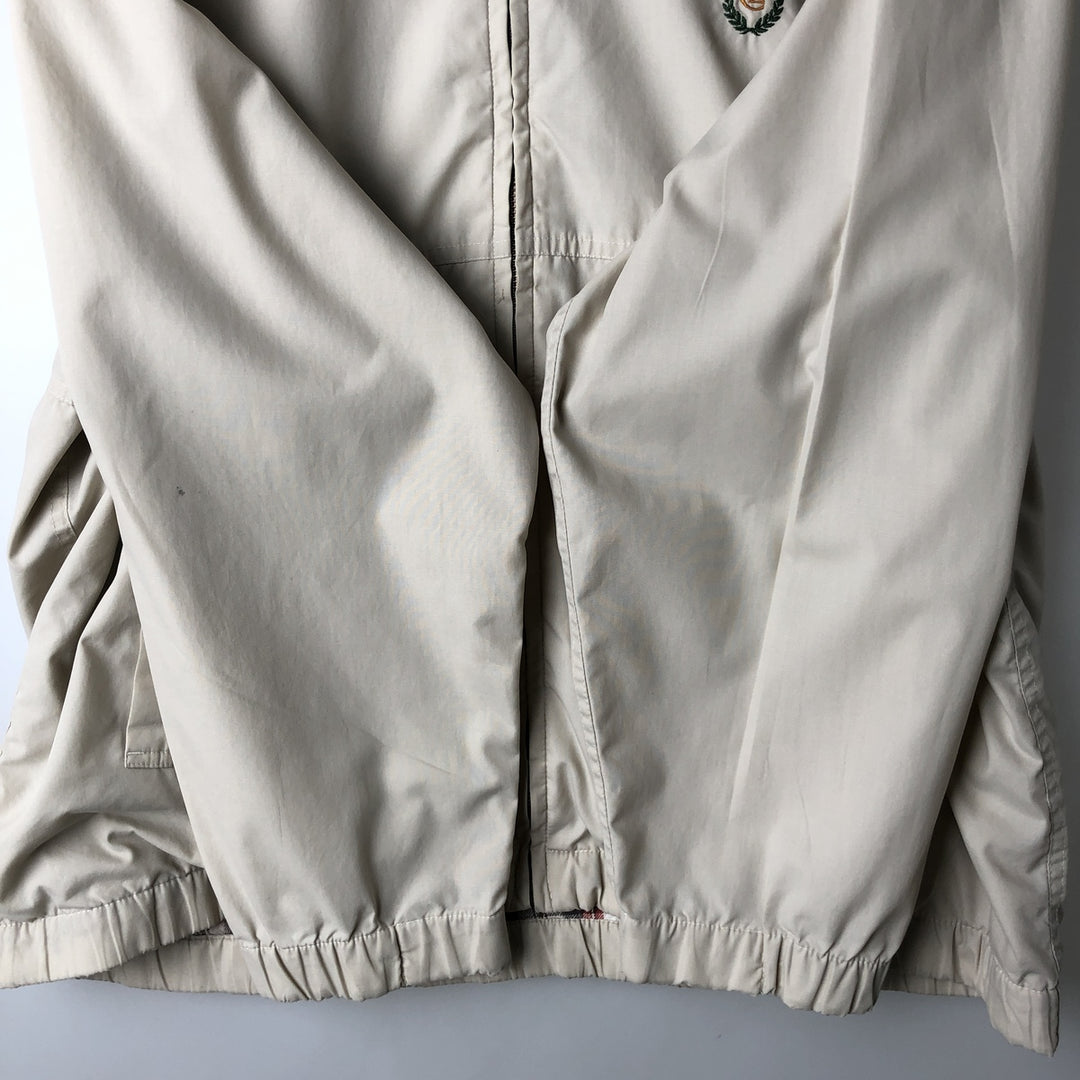 Ralph Lauren CHAPS Swing Top Sports Jacket, Men's Size M (approx.) polyester ivory Vintage Second Hand