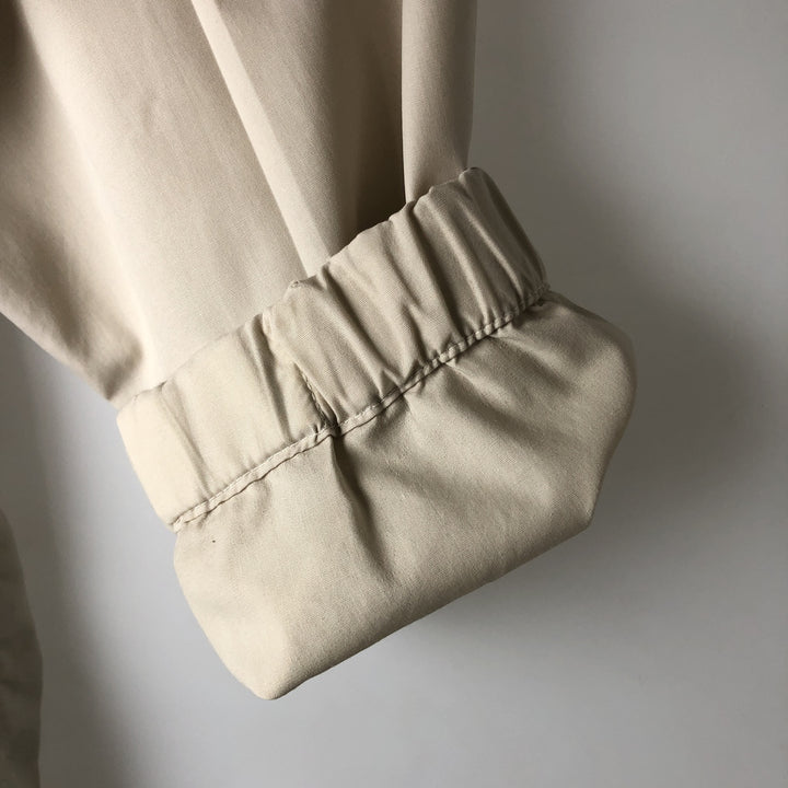 Ralph Lauren CHAPS Swing Top Sports Jacket, Men's Size M (approx.) polyester ivory Vintage Second Hand