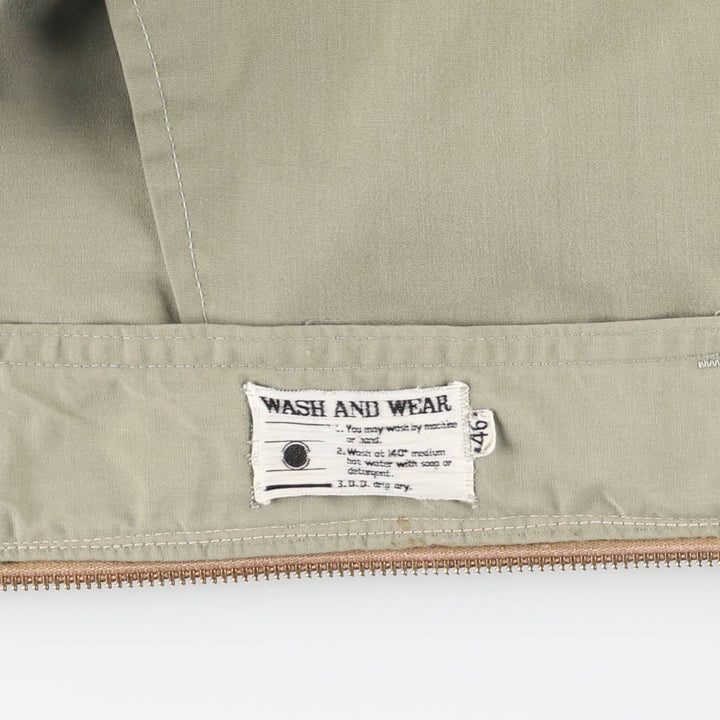 60s-70'S UNKNOWN Harrington Jacket Swing Top Men's XL equivalent Vintage unclear Khaki type sage green Vintage Second Hand