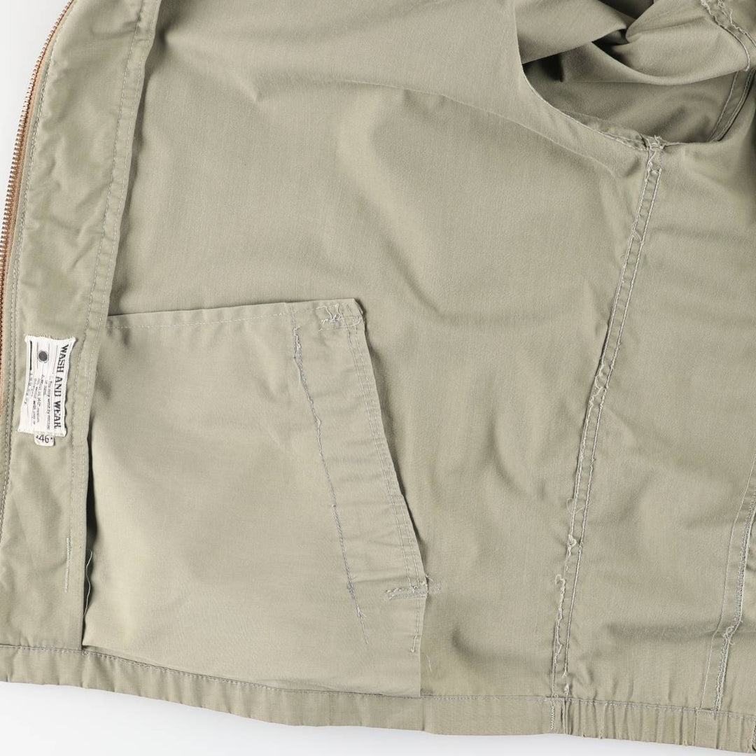 60s-70'S UNKNOWN Harrington Jacket Swing Top Men's XL equivalent Vintage unclear Khaki type sage green Vintage Second Hand