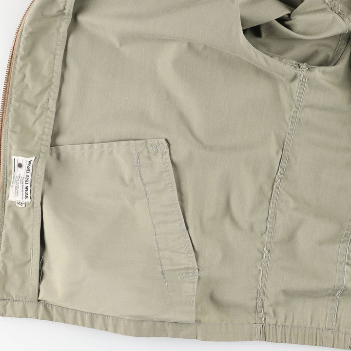60s-70'S UNKNOWN Harrington Jacket Swing Top Men's XL equivalent Vintage unclear Khaki type sage green Vintage Second Hand