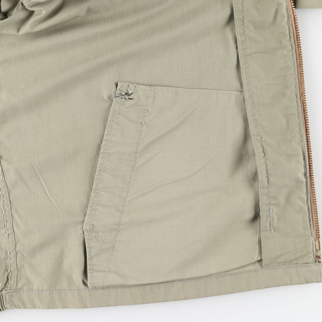 60s-70'S UNKNOWN Harrington Jacket Swing Top Men's XL equivalent Vintage unclear Khaki type sage green Vintage Second Hand