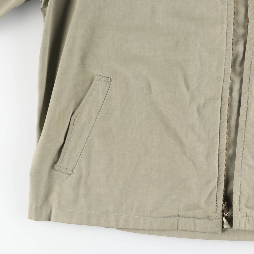 60s-70'S UNKNOWN Harrington Jacket Swing Top Men's XL equivalent Vintage unclear Khaki type sage green Vintage Second Hand