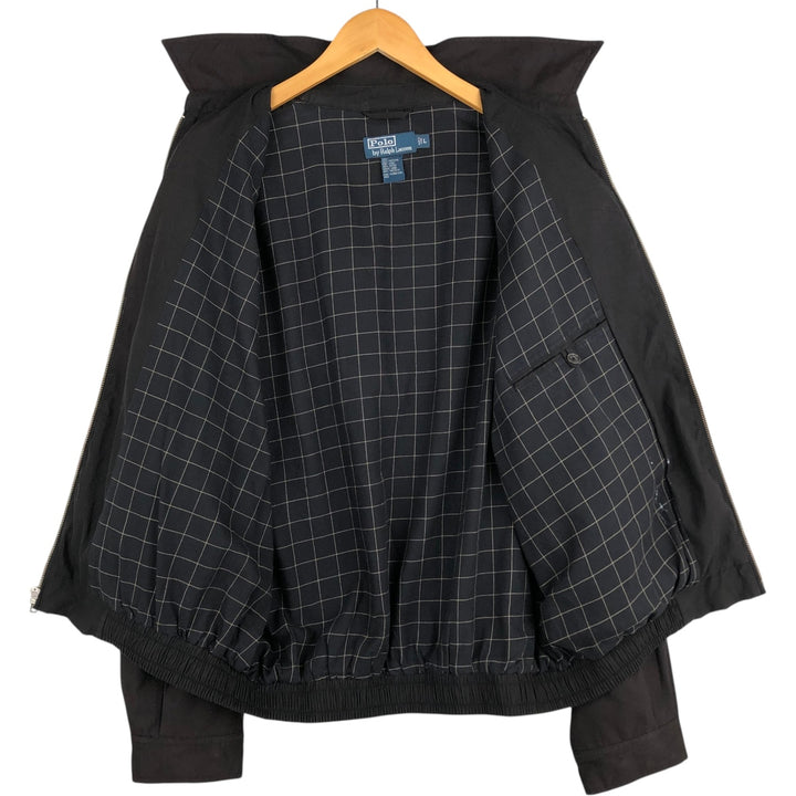 Ralph Lauren POLO by Ralph Lauren Swing Top Sports Jacket Men's L size polyester black type Vintage Second Hand
