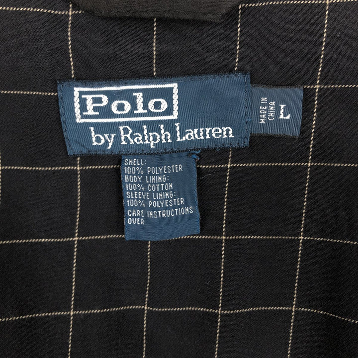 Ralph Lauren POLO by Ralph Lauren Swing Top Sports Jacket Men's L size polyester black type Vintage Second Hand