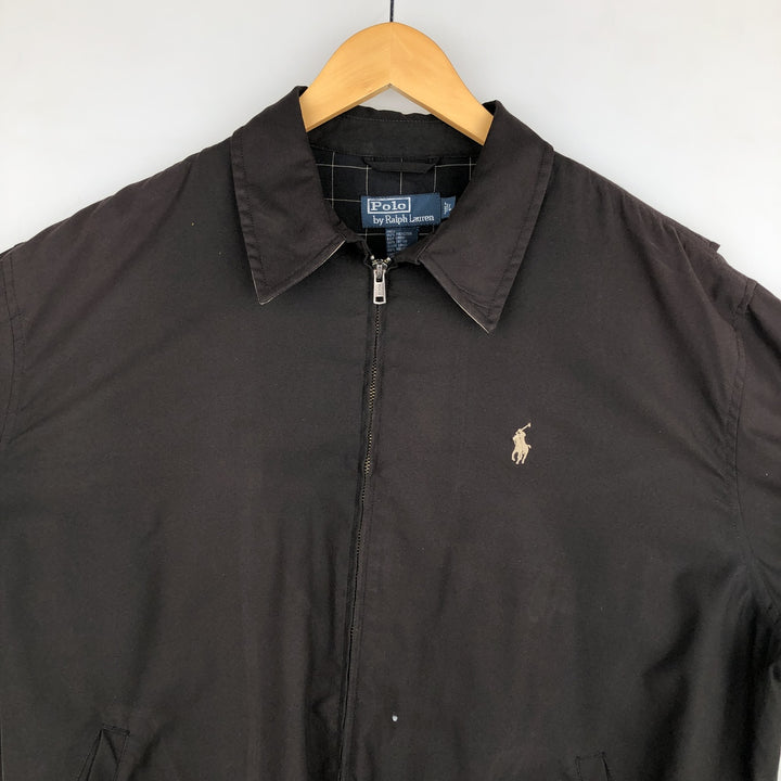 Ralph Lauren POLO by Ralph Lauren Swing Top Sports Jacket Men's L size polyester black type Vintage Second Hand