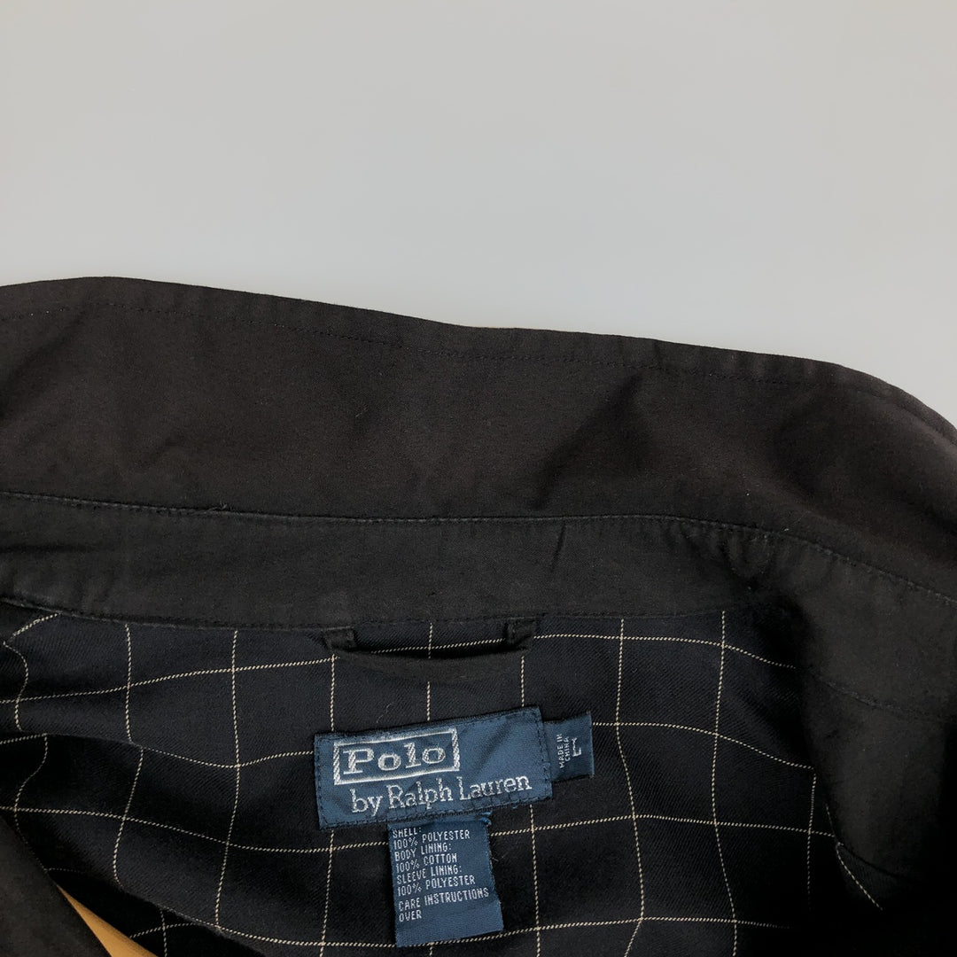 Ralph Lauren POLO by Ralph Lauren Swing Top Sports Jacket Men's L size polyester black type Vintage Second Hand