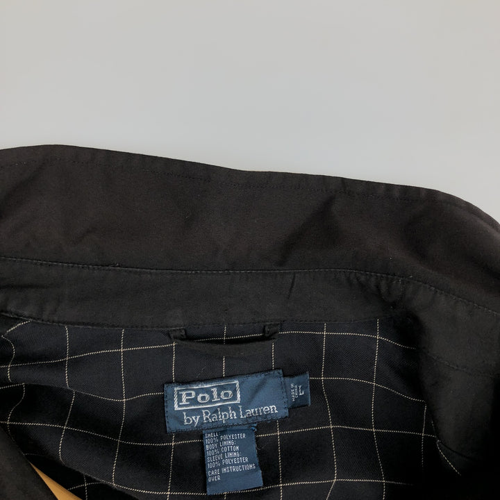Ralph Lauren POLO by Ralph Lauren Swing Top Sports Jacket Men's L size polyester black type Vintage Second Hand