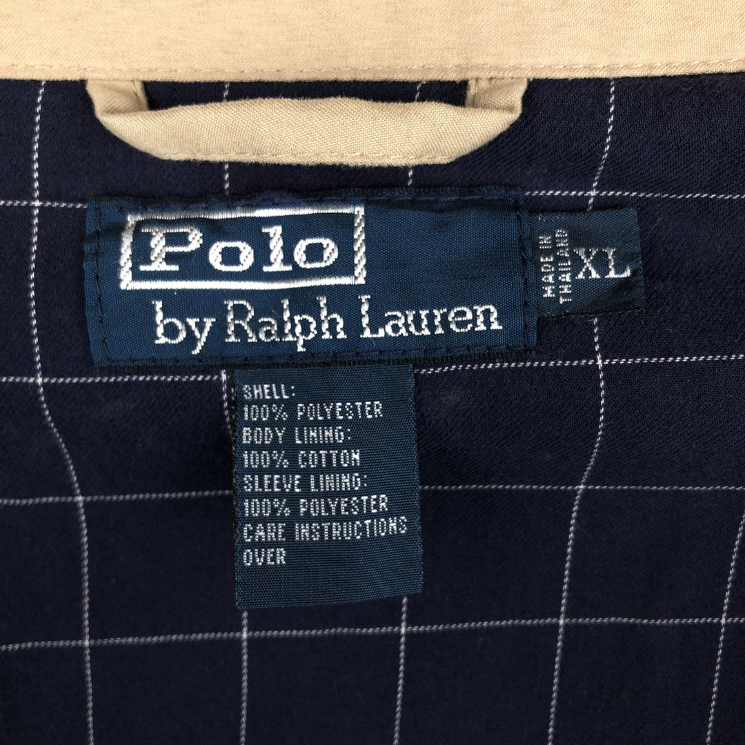 Ralph Lauren POLO by Ralph Lauren Swing Top Sports Jacket Men's XL polyester Beige type Vintage Second Hand