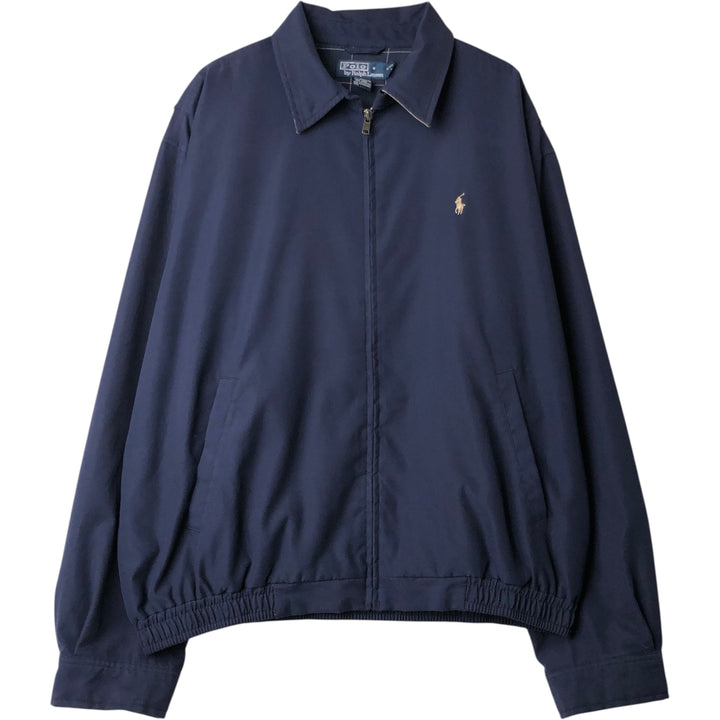 Ralph Lauren POLO by Ralph Lauren Swing Top Sports Jacket Men's XL polyester navy blue type Vintage Second Hand