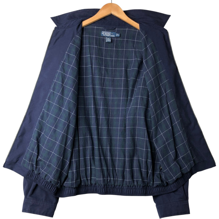 Ralph Lauren POLO by Ralph Lauren Swing Top Sports Jacket Men's XL polyester navy blue type Vintage Second Hand