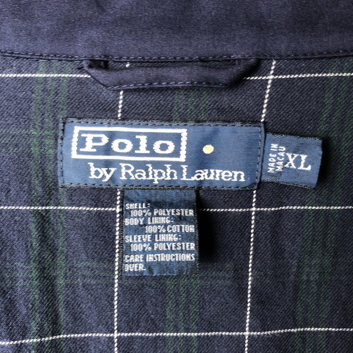 Ralph Lauren POLO by Ralph Lauren Swing Top Sports Jacket Men's XL polyester navy blue type Vintage Second Hand