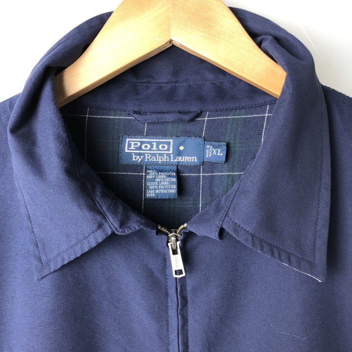 Ralph Lauren POLO by Ralph Lauren Swing Top Sports Jacket Men's XL polyester navy blue type Vintage Second Hand