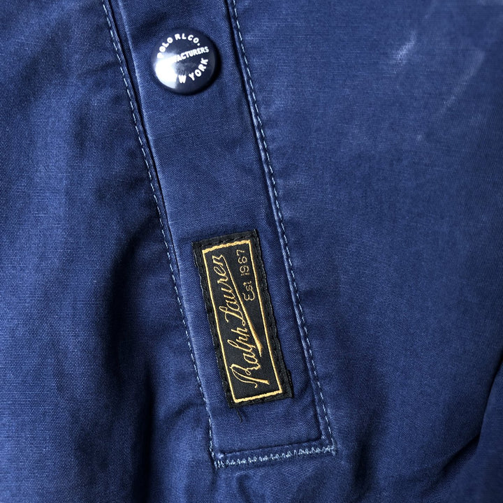 Ralph Lauren POLO by Ralph Lauren Swing Top Sports Jacket Men's XL cotton navy blue type Vintage Second Hand