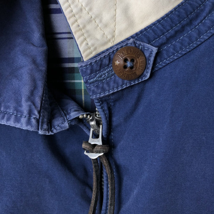 Ralph Lauren POLO by Ralph Lauren Swing Top Sports Jacket Men's XL cotton navy blue type Vintage Second Hand