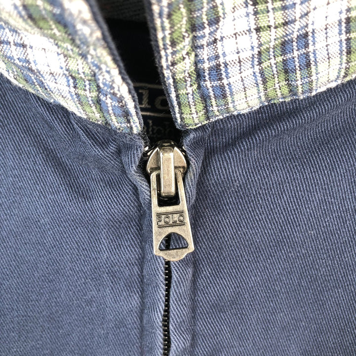 Ralph Lauren POLO by Ralph Lauren Swing Top Sports Jacket Men's S cotton navy blue type Vintage Second Hand