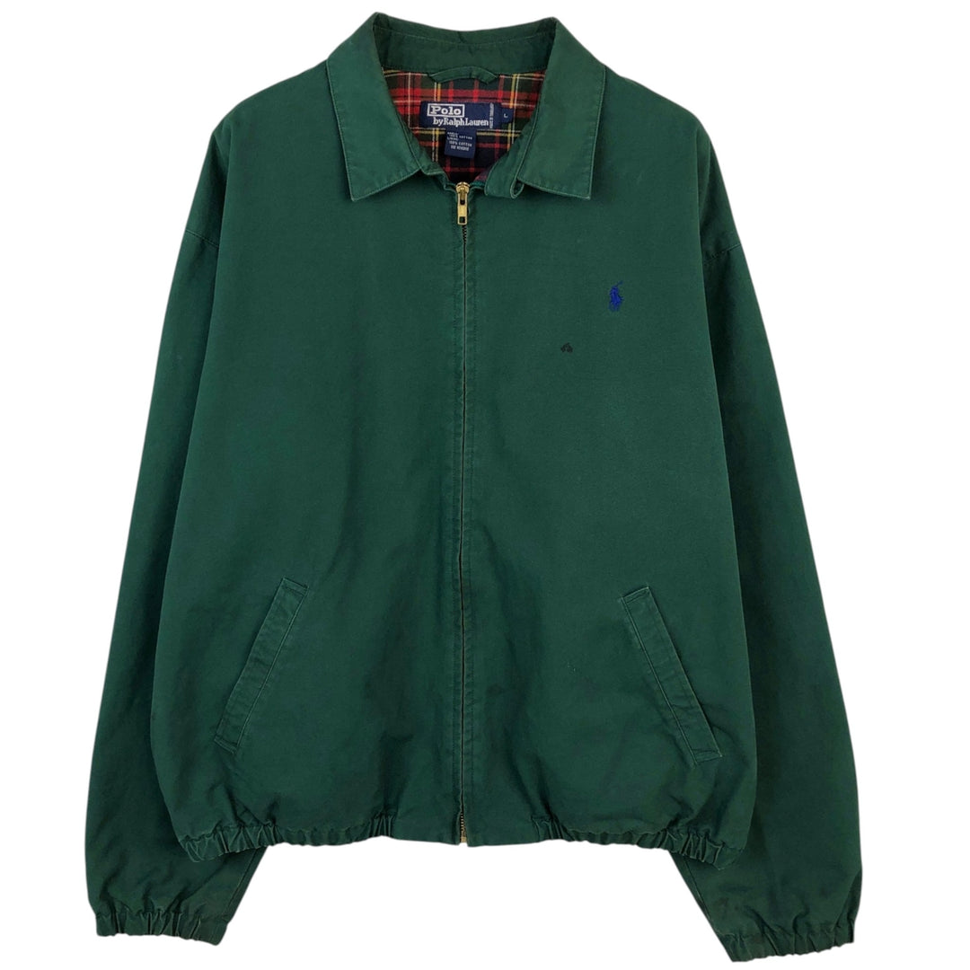 Ralph Lauren POLO by Ralph Lauren Swing Top Sports Jacket Men's L size cotton green type Vintage Second Hand
