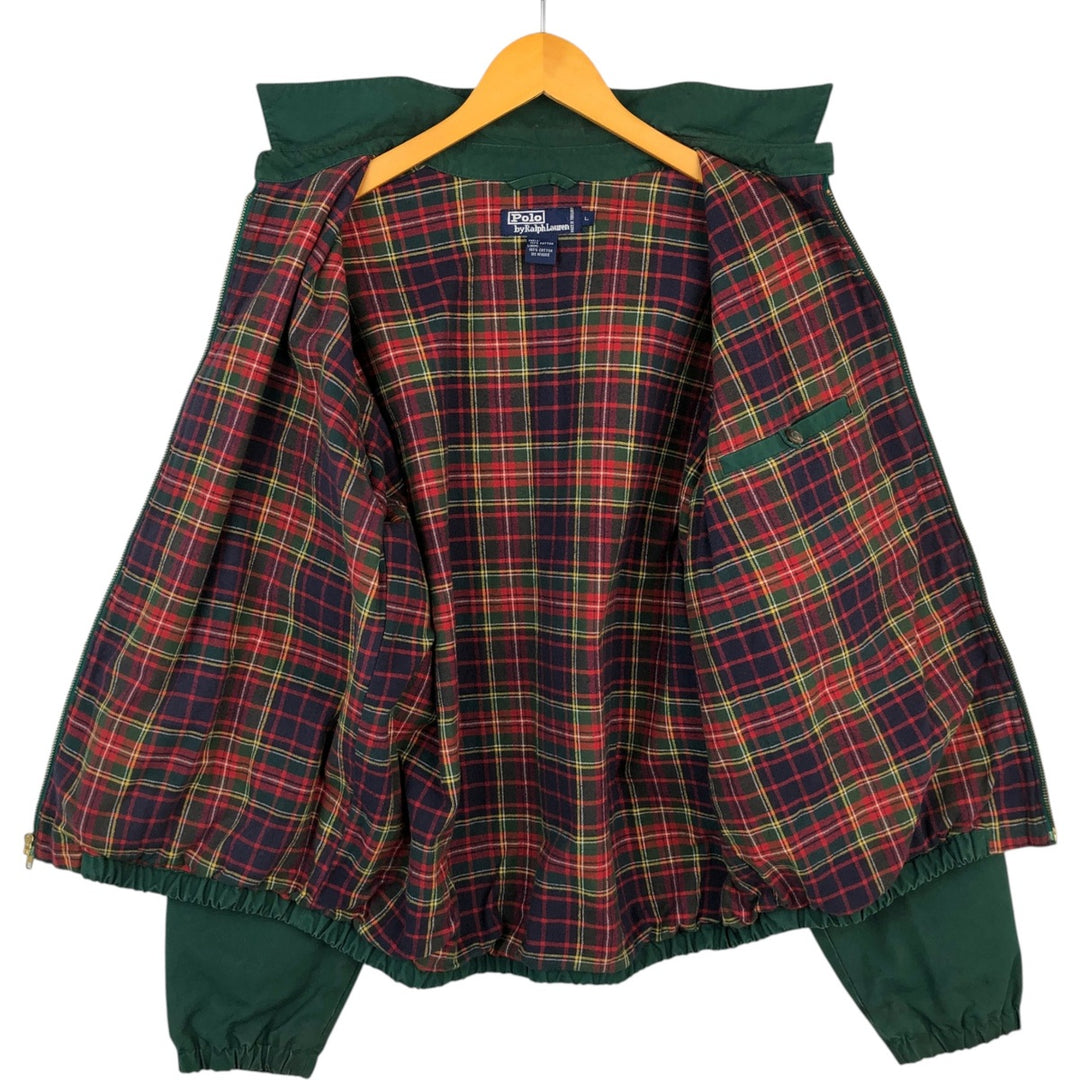 Ralph Lauren POLO by Ralph Lauren Swing Top Sports Jacket Men's L size cotton green type Vintage Second Hand
