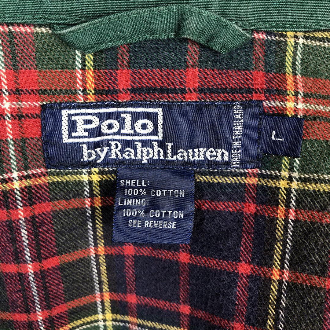 Ralph Lauren POLO by Ralph Lauren Swing Top Sports Jacket Men's L size cotton green type Vintage Second Hand
