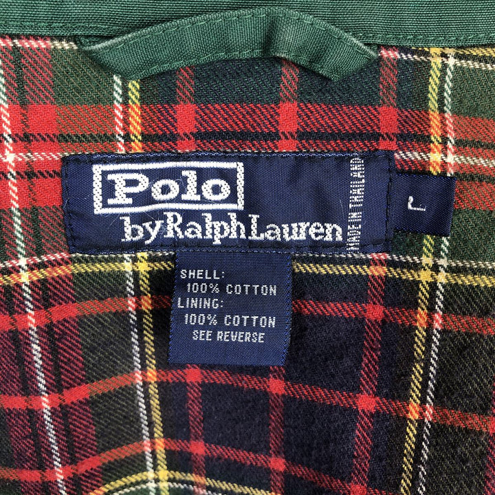 Ralph Lauren POLO by Ralph Lauren Swing Top Sports Jacket Men's L size cotton green type Vintage Second Hand