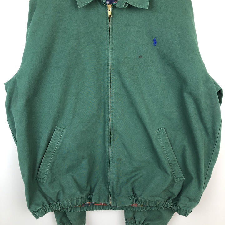 Ralph Lauren POLO by Ralph Lauren Swing Top Sports Jacket Men's L size cotton green type Vintage Second Hand