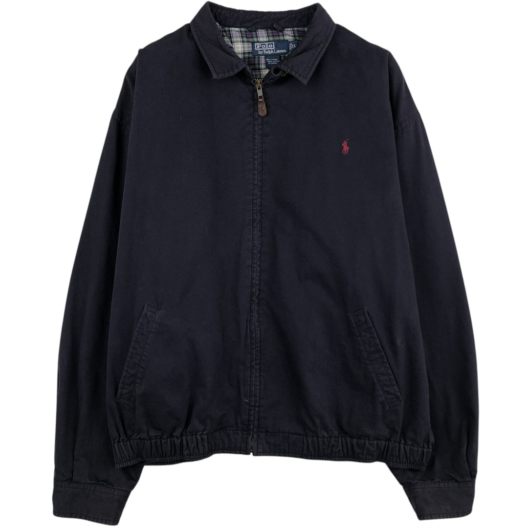 Ralph Lauren POLO by Ralph Lauren Swing Top Sports Jacket Men's XL cotton navy blue type Vintage Second Hand