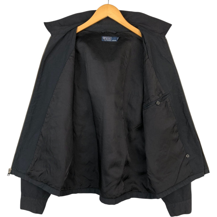 Ralph Lauren POLO by Ralph Lauren Swing Top Sports Jacket Men's M cotton black type Vintage Second Hand