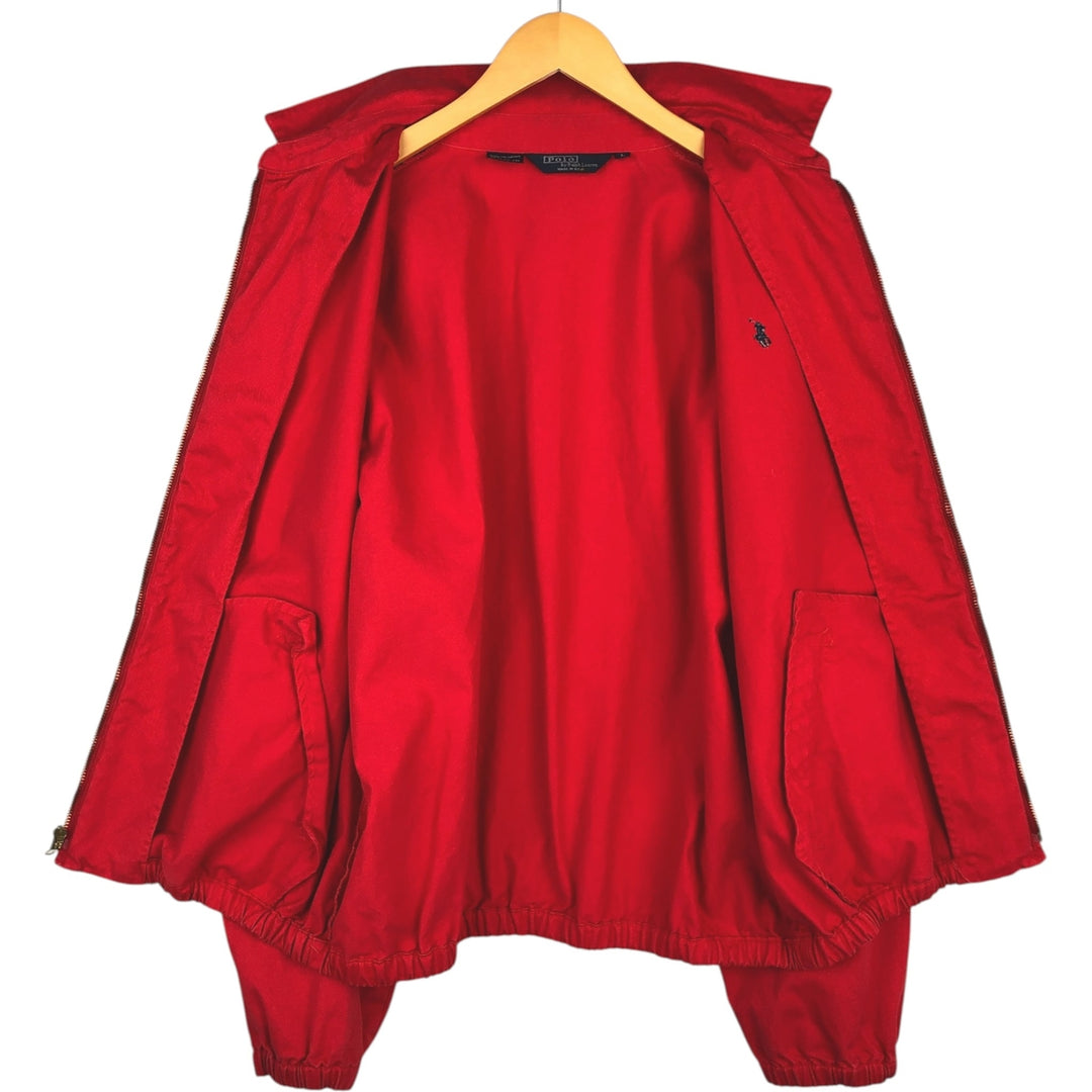 90'S Ralph Lauren POLO by Ralph Lauren Swing Top Sports Jacket Made in USA Men's L size cotton red type Vintage Second Hand