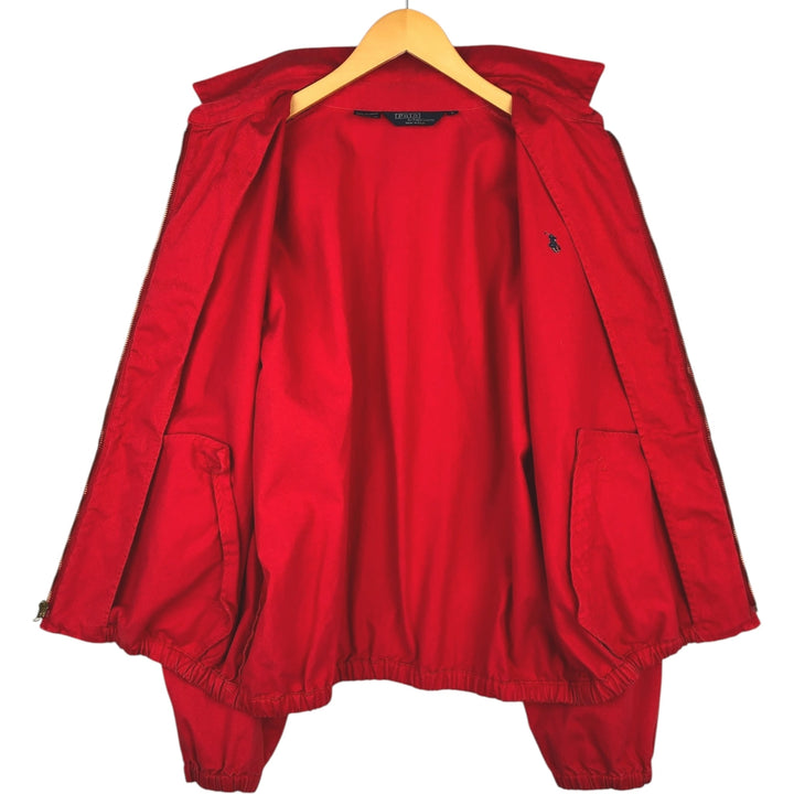 90'S Ralph Lauren POLO by Ralph Lauren Swing Top Sports Jacket Made in USA Men's L size cotton red type Vintage Second Hand