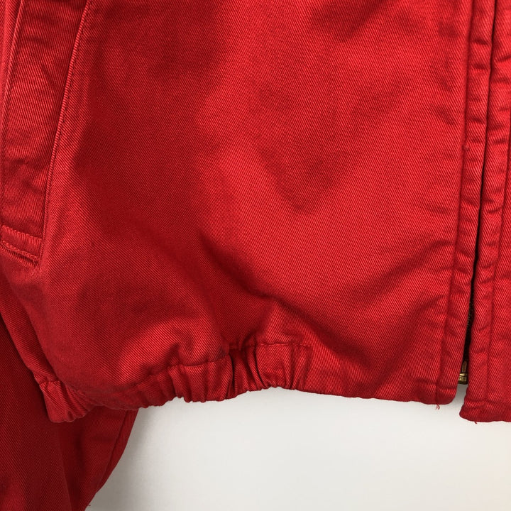 90'S Ralph Lauren POLO by Ralph Lauren Swing Top Sports Jacket Made in USA Men's L size cotton red type Vintage Second Hand