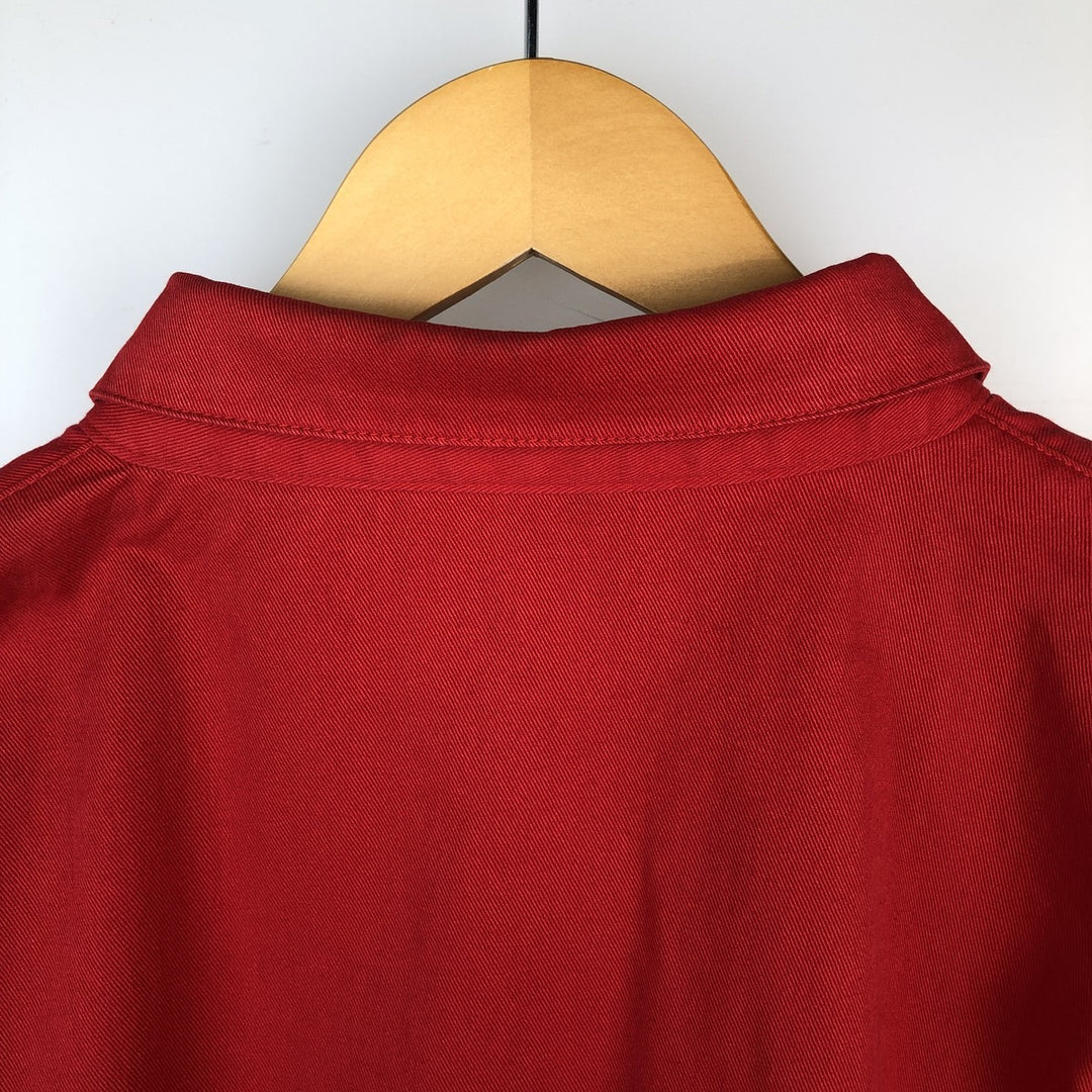 90'S Ralph Lauren POLO by Ralph Lauren Swing Top Sports Jacket Made in USA Men's L size cotton red type Vintage Second Hand
