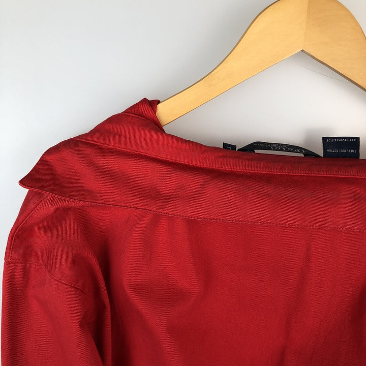 90'S Ralph Lauren POLO by Ralph Lauren Swing Top Sports Jacket Made in USA Men's L size cotton red type Vintage Second Hand