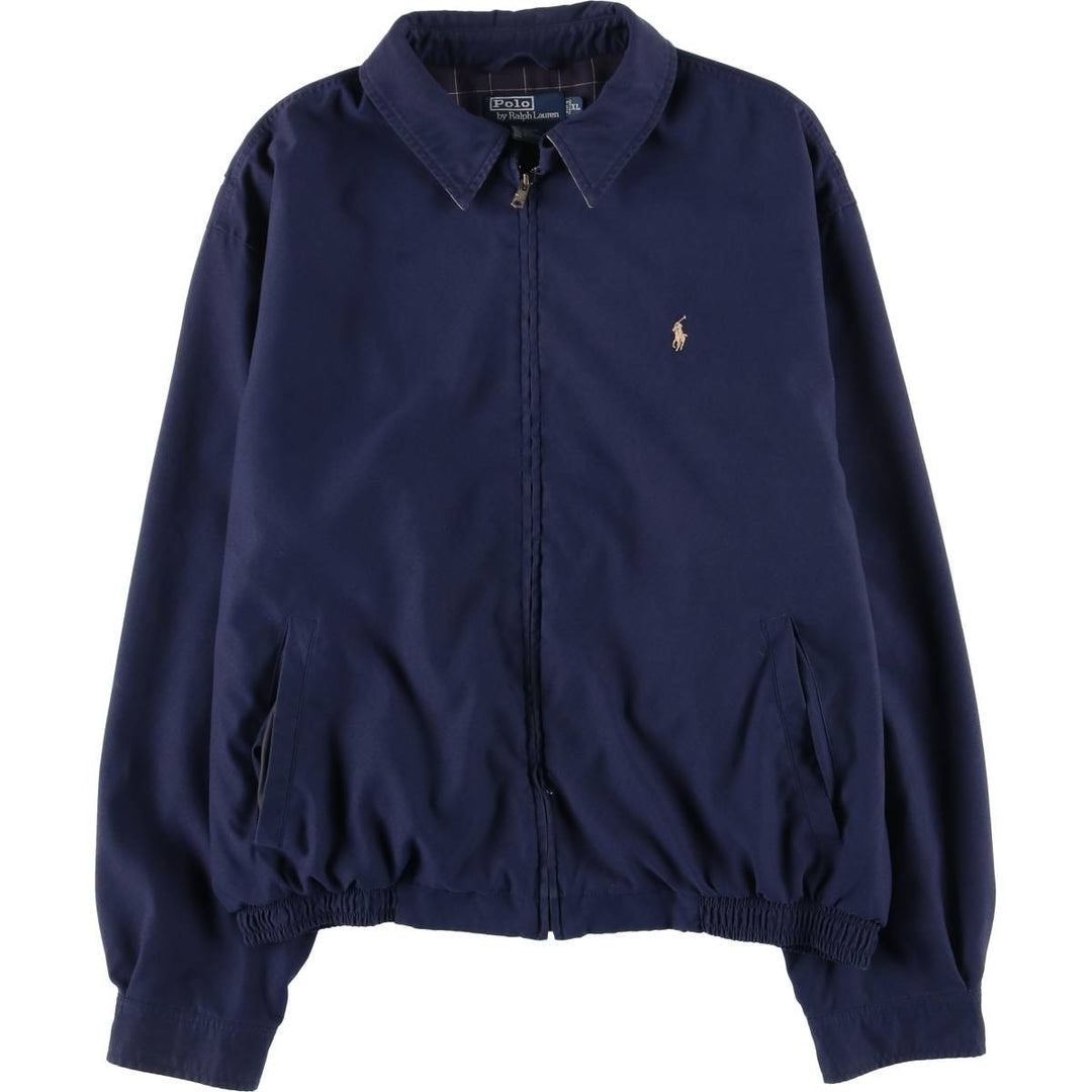 Ralph Lauren POLO by Ralph Lauren Swing Top Sports Jacket Men's XL polyester navy blue type Vintage Second Hand